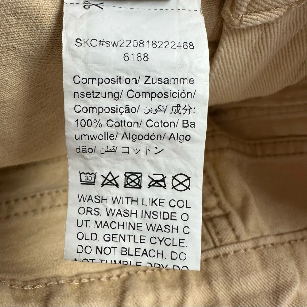 SHEIN Women's XS/2 Tan Cargo Carpenter Jeans Wide Leg